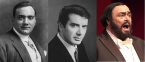 Caruso, Corelli, and Pavarotti