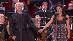 Anna Netrebko and Dmitri-Hvorostovsky sings Moscow Nights