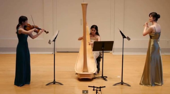 Formosa trio plays Debussy - Sonata for flute viola and harp