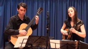 Marissa Carroll (mandolin) and Joel Woods (guitar) play Niccolò Paganini's Sonata Concertata