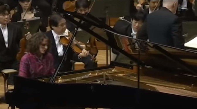 Hélène Grimaud performs Johannes Brahms' Piano Concerto No. 2
