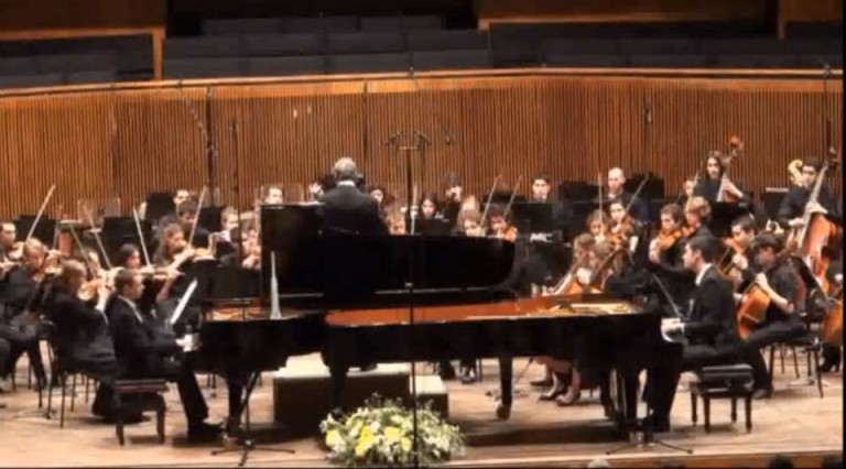 Poulenc: Concerto for Two Pianos and Orchestra [Mehta/Gewirtzman-Borovitzky]