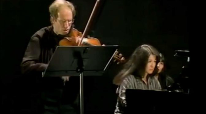 Kremer and Argerich perform Beethoven - Kreutzer Sonata