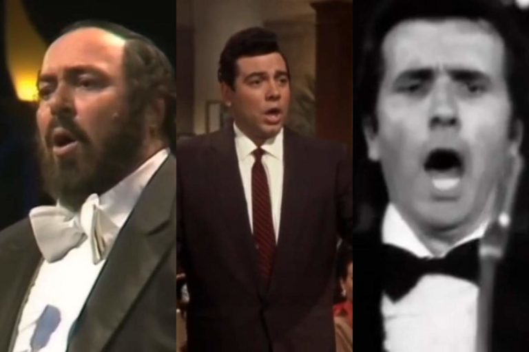 Pavarotti, Lanza and Corelli versions of O Paradis