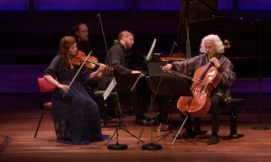Denis Kozhukhin (piano), Janine Jansen (violin), and Mischa Maisky (cello) perform Pyotr Ilyich Tchaikovsky Piano Trio