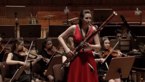 Accompanied by the Karol Szymanowski Academy of Music Orchestra, the Polish bassoonist Klaudia Abramczuk performs Antonio Vivaldi Bassoon Concerto in E Minor, RV 484
