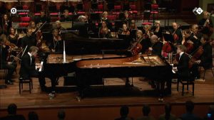 Athur and Lucas Jussen perform Mozart Piano Concerto No. 7