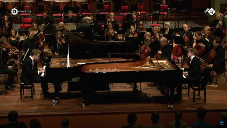 Athur and Lucas Jussen perform Mozart Piano Concerto No. 7