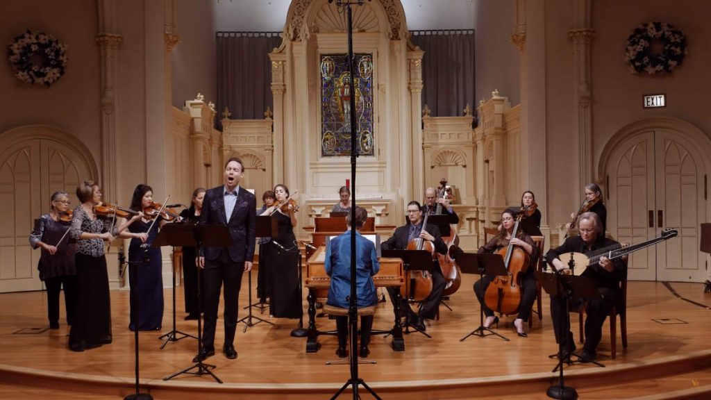 Christopher Lowrey sings Antonio Vivaldi Gelido in ogni vena from the opera Farnace