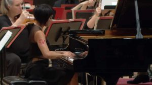 Accompanied by the Philadelphia Orchestra, Yuja Wang performs Dmitri Shostakovich Piano Concerto No. 2