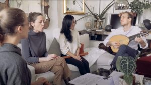Early music ensemble Vivid Consort and the Austrian lutenist David Bergmüller perform Can She Excuse My Wrongs, a late 16th-century song by the English Renaissance composer John Dowland.