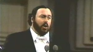 Luciano Pavarotti sings Mamma, a popular song composed in 1940 by Cesare Andrea Bixio (1896-1978) with Italian lyrics by Bixio Cherubini (1899-1987)