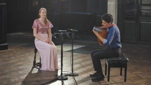 Accompanied by Sam Brown on lute, soprano Angela Hicks sings Flow, My Tears by John Dowland