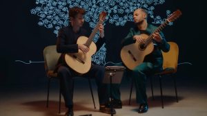 French classical guitarists Thibaut Garcia and Antoine Morinière play Johann Sebastian Bach's Goldberg Variations (German: Goldberg-Variationen), BWV 988.